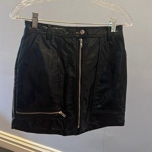 Silence & noise leather skirt size M